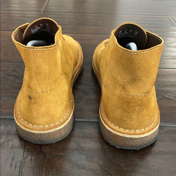 Clarks brown leather Upper lace up boots men’s size 8.5 M width - Picture 5 of 8